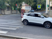 Авария произошла на переходе.