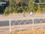 Людям приходится перебегать дорогу.