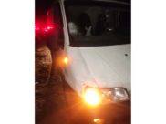 Это авто сбило человека.