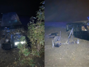 Последствия аварии с иномаркой.
