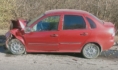 Машина после аварии.