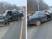 ВАЗ-2110 после ДТП.