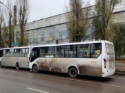 Столкнулись 2 автобуса.