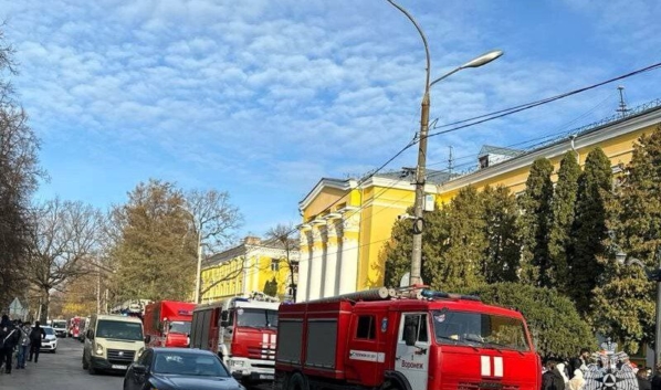 Пожар в лесотехническом университете.