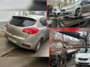 Машины эвакуировали.