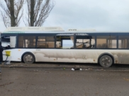 Авария с автобусом на Чернавском мосту.