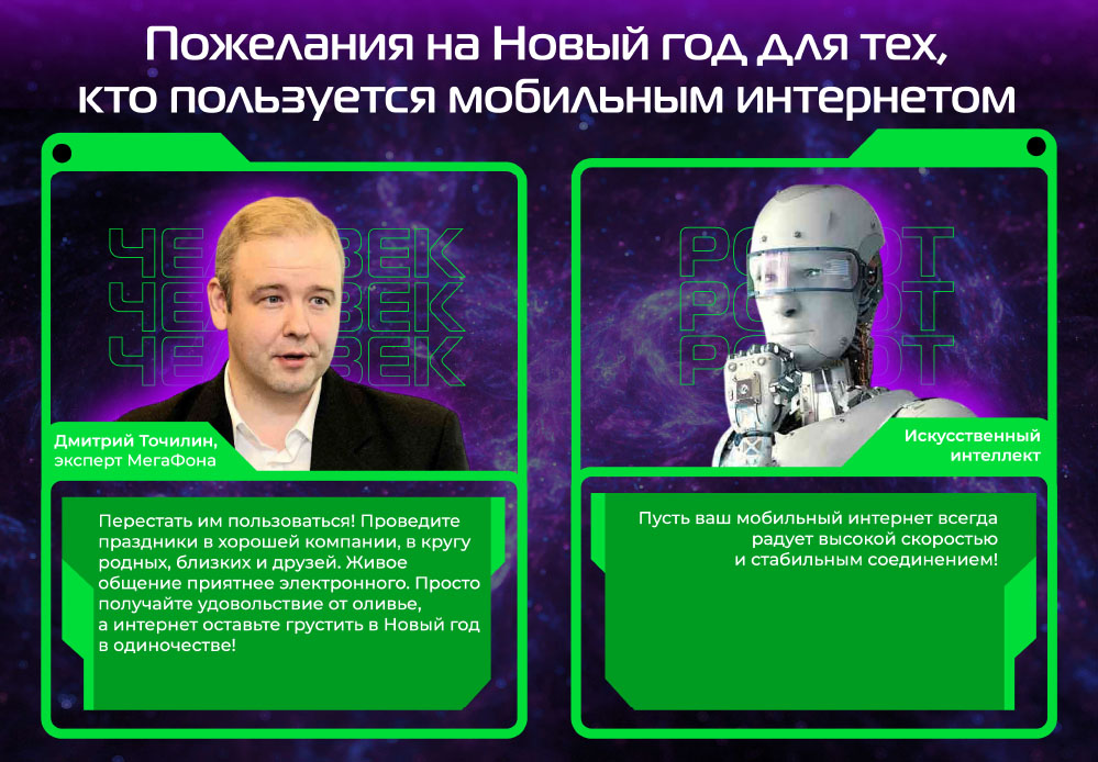 Нейросеть и эксперт обсудили необычные вопросы о мобильной связи к Новому году