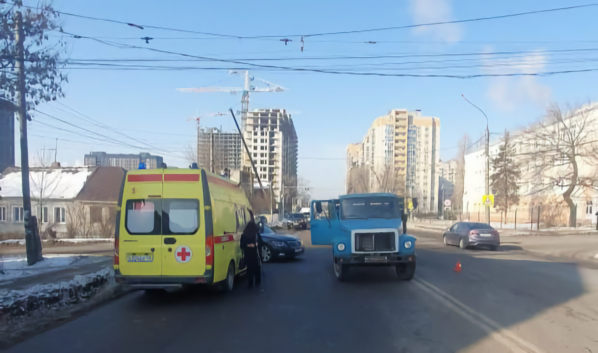 На месте ДТП.