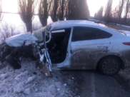 Водитель и пассажир этого авто пострадали.