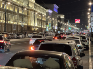 Проспект Революции ночью.