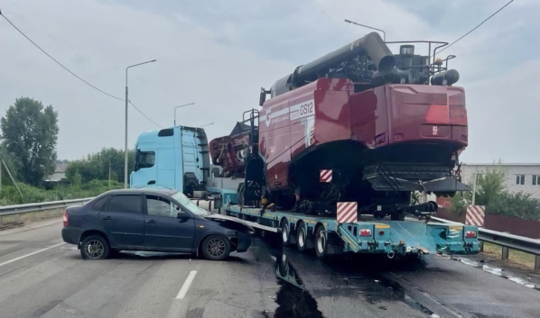 На месте аварии.