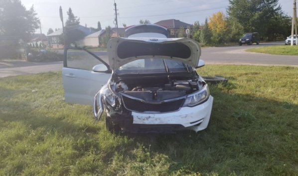 После аварии.