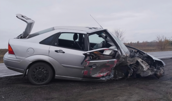 Авто врезалось в остановку.