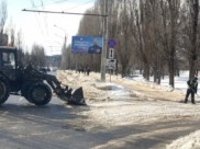 Уборка в городе.
