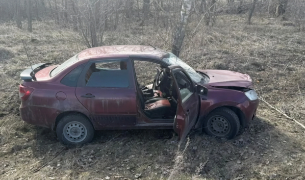 На месте аварии.