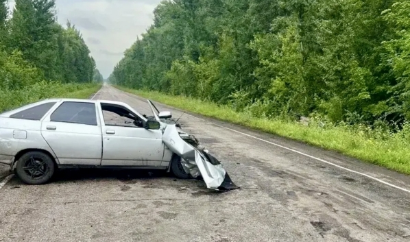На месте аварии.