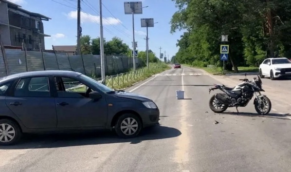 На месте аварии.