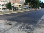 Так выглядит дорога на месте проведения ремонта.