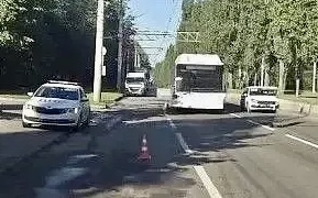 На месте аварии.