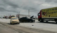 На месте аварии.