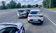 На месте аварии.