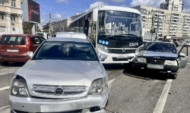 На месте аварии.