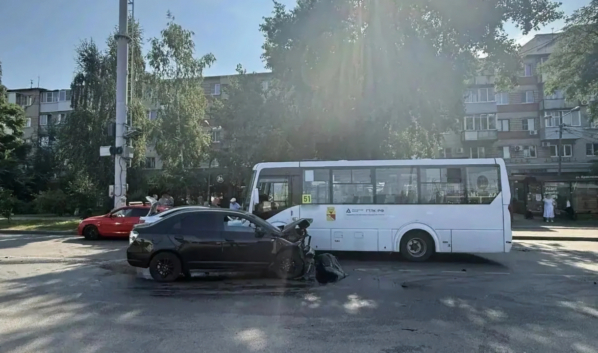 На месте аварии.