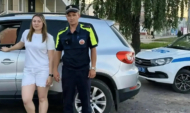 ГАИшики помогли автоледи.
