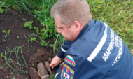 На подрывной площадке.