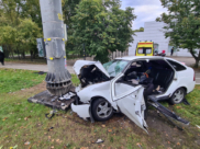 На месте аварии.