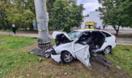 На месте аварии.