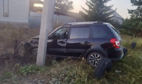На месте аварии.
