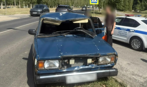 На месте аварии.