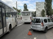 На месте аварии.