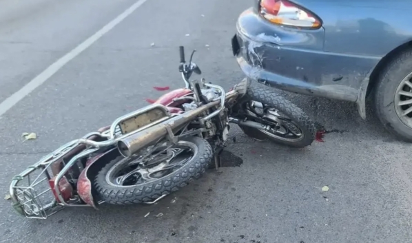 На месте аварии.