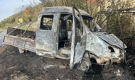 На месте аварии.