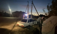 На месте аварии.