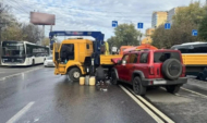 На месте аварии.