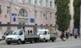Монтаж павильонов.